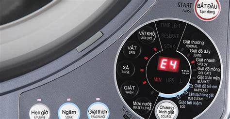 sharp washing machine e4 error