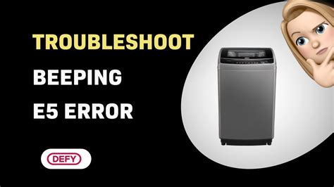 sharp washing machine error code e5 top loader