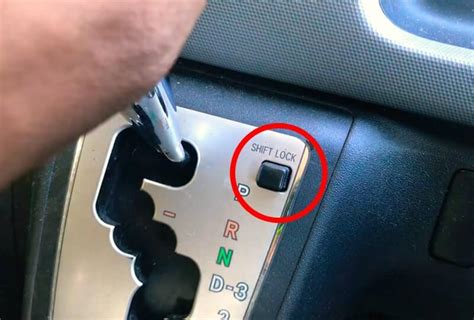 shift lock release button not working