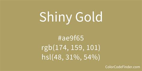 shine gold colour code