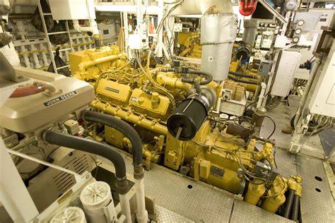 ship deck and engine room