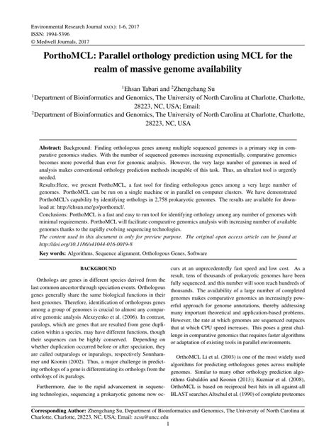 short communication journal example