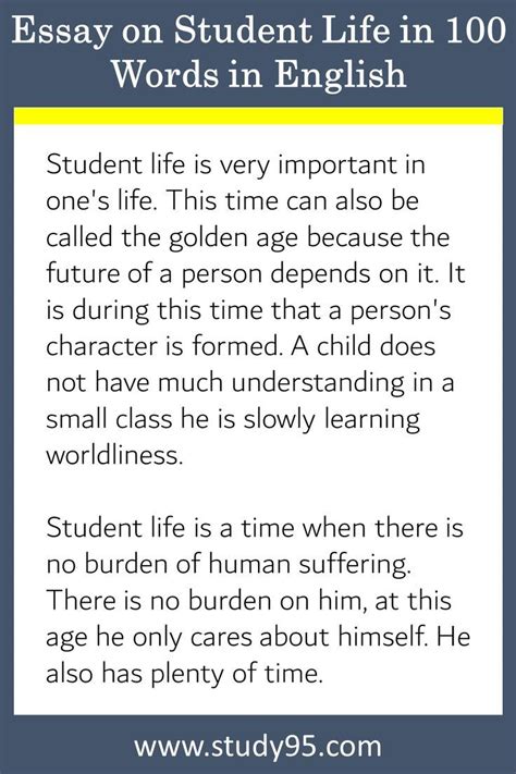 short essay examples 100 words