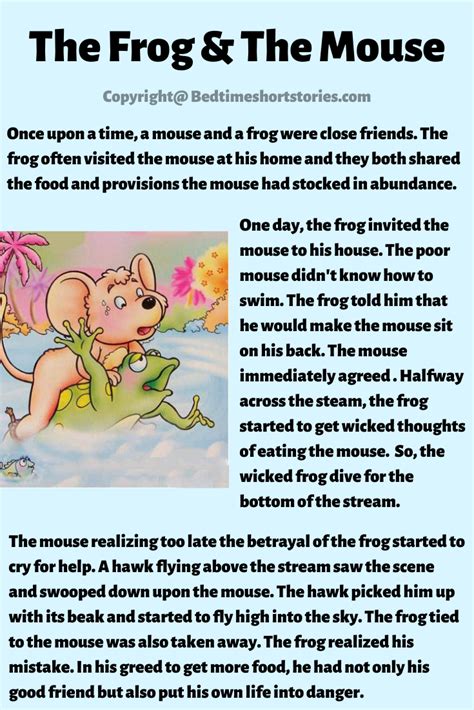 short example of a fable story with moral lesson