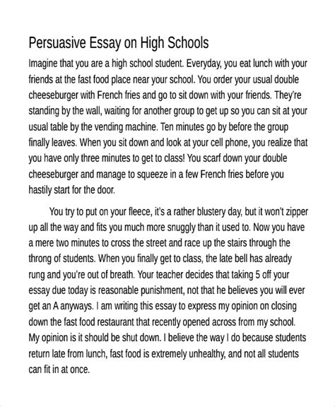 short example of persuasive writing for kids