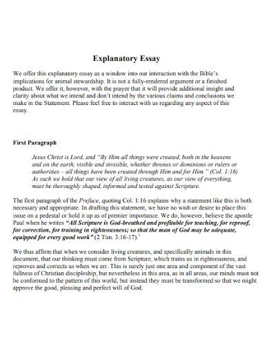 short explanatory text examples pdf