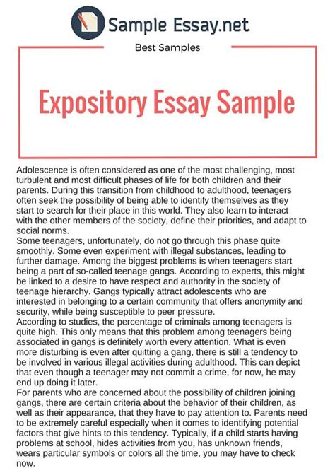 short expository text examples pdf