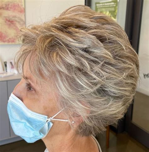short hairstyles for thick hair over 50 uk
