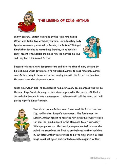 short legend story examples in english
