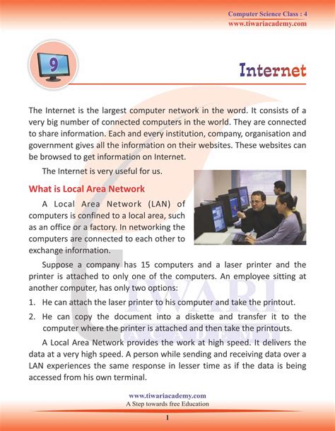 short note about internet for class 7