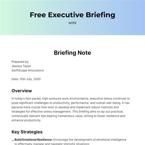 short note on executive