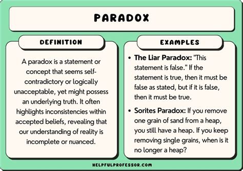short paradox meaning and examples