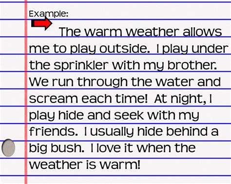 short paragraph writing examples