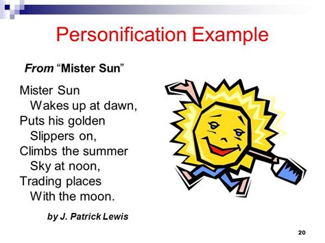 short personification story examples