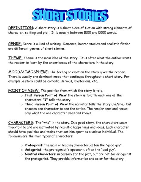 short plot examples