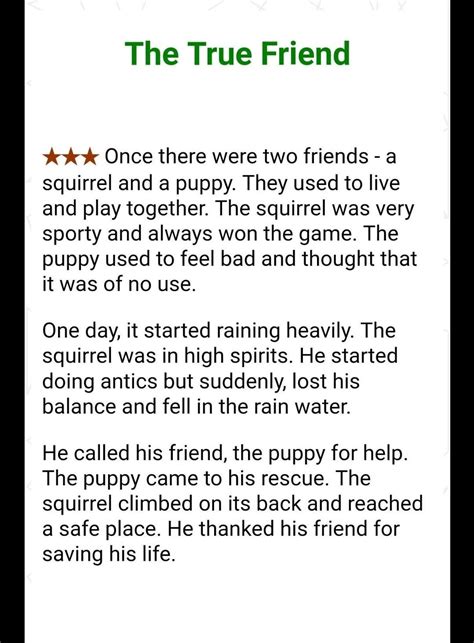 short stories examples for students