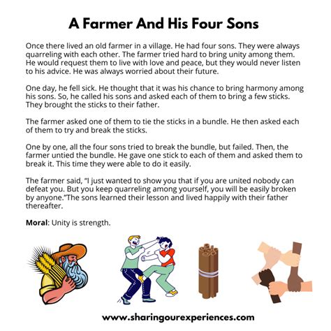 short story with moral lesson and author