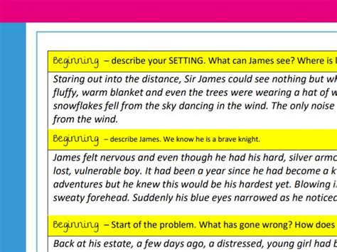 short storyline example