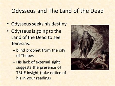 short summary of the land of the dead in the odyssey