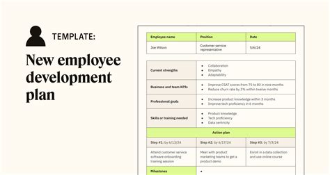 short term employee development plan examples pdf