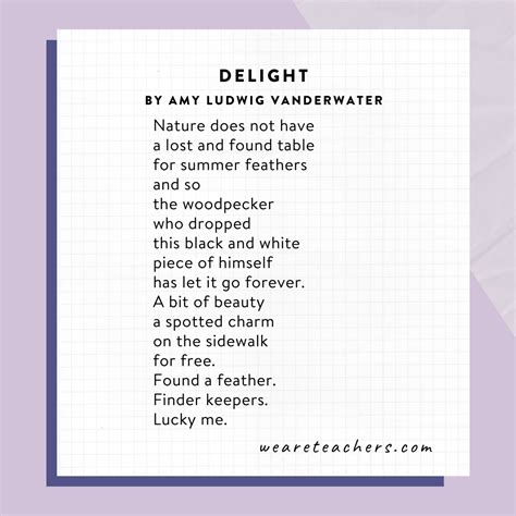 short verse examples for students