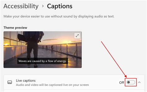 shortcut for captions in windows