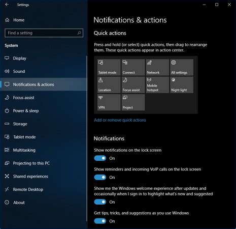 shortcut for display settings