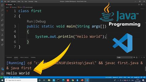 shortcut for run java in vscode