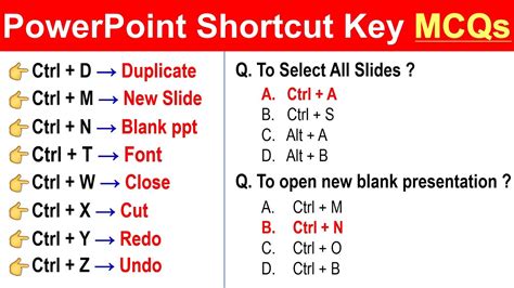 shortcut key to create a blank presentation in powerpoint
