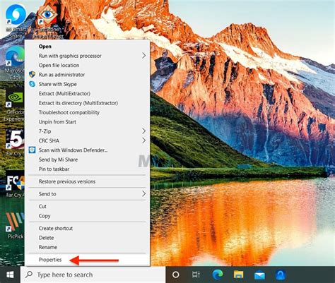 shortcut open with edge
