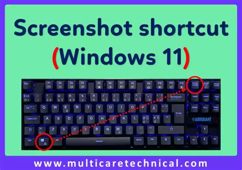 shortcut to capture screenshot in windows 11
