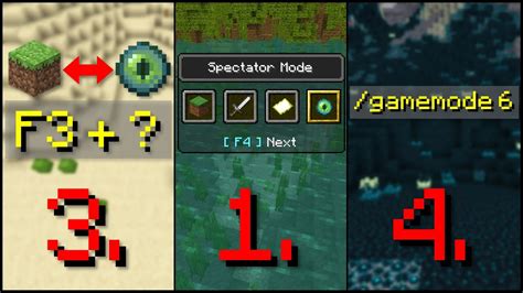 shortcut to change gamemode in minecraft java