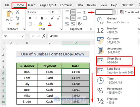 shortcut to convert date to number in excel
