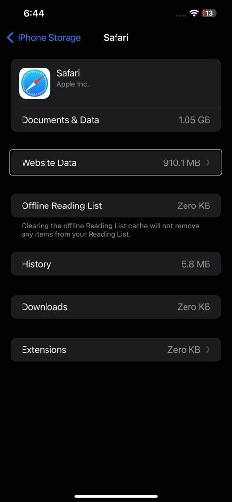 should i delete website data on ipad