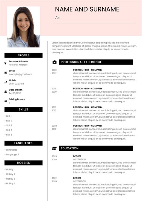 should i make a cv on word