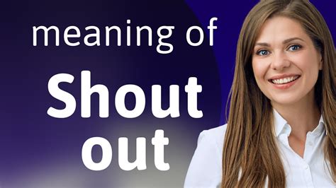 shout out meaning in english