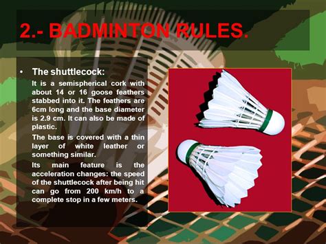 shuttlecock badminton rules