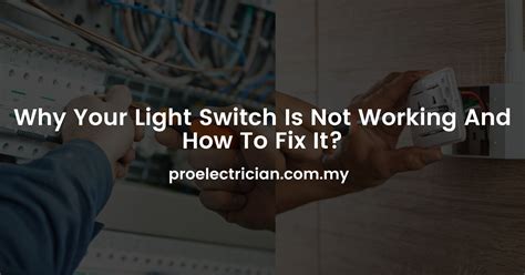 signal light switch not working