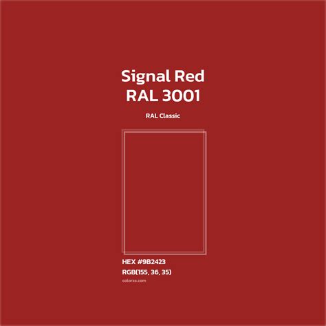 signal red paint code