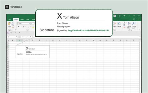 signer un document excel