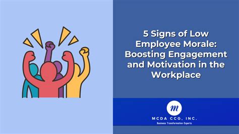 signs of low morale in the workplace