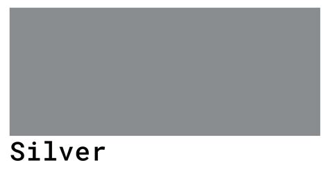 silver cmyk hex code
