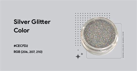 silver glitter hex code