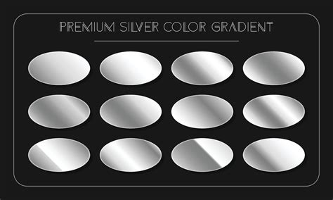 silver hex code gradient