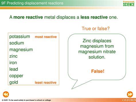 silver is one of the least reactive metal true or false