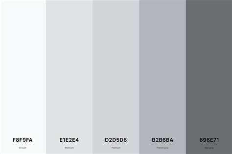 silver white grey hex code