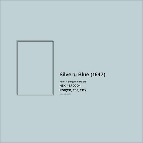 silvery blue color code
