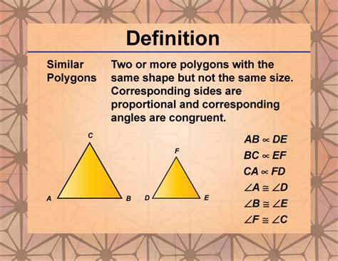 similar polygons meaning in math