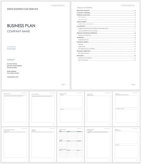 simple business plan template word free download