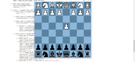 simple chess game in python with source code